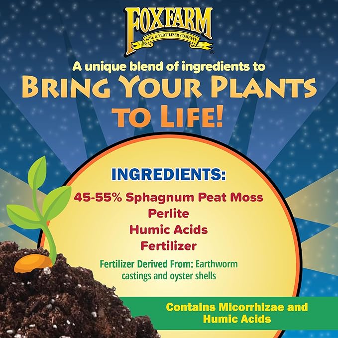 FoxFarm Light Warrior Seed Starter Growing Medium, 1cu ft (Pack of 4) - Beneficial for Seed Germination and Root Development, Indoor/Outdoor Cultivation - Ideal Nutrition for Plant Seedlings