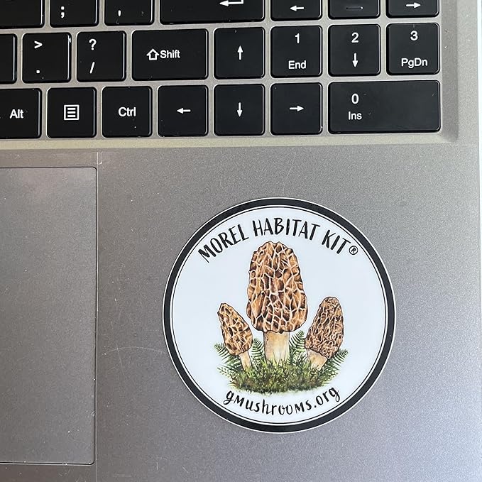 Morel Habitat Kit® & Morel Sticker. Morel Habitat Kit ® Compatible with Any Soil Type Across The U.S., Outdoor Garden & Backyard Cultivation Set with Full Instructions - Made in The USA
