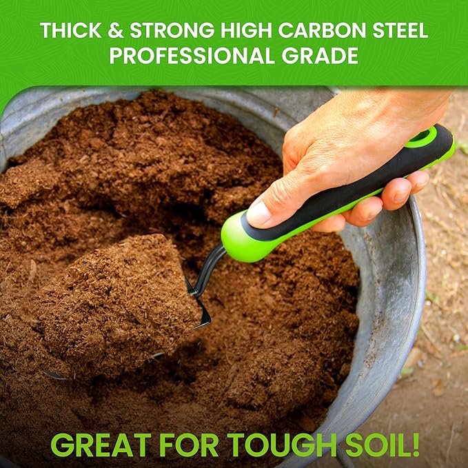 Garden Guru Heavy Duty Garden Trowel Hand Shovel for Gardening – Strong Carbon Steel - Rust Resistant – Ergonomic Grip – Perfect Trowel Garden Tool for Soil Digging (2 Pack) Transplanting Weeding