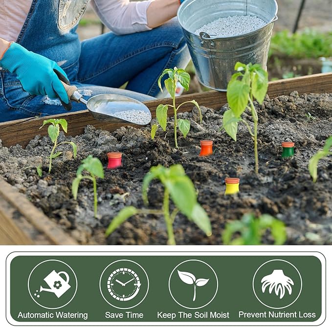 4 Pcs 24oz Ollas Terracotta Watering Pots Colorful Self Watering Planter Insert Terracotta Globes Clay for Outdoor Indoor Garden Plants, Easy to Refill