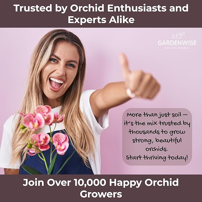 Orchid Potting Mix – Orchid Bark, Sphagnum Moss, Tree Fern & Perlite for Repotting Phalaenopsis Orchids, Indoor Plants, Orchid Soil Medium – Sustrato para Orquídeas (5 Quart)