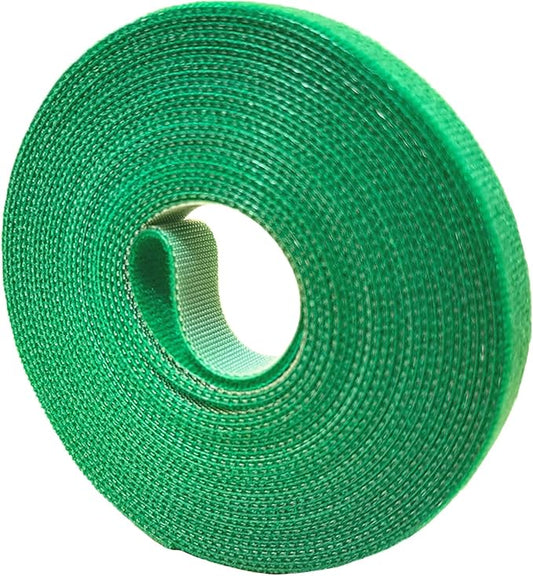 plantactic Garden Tie Green Tape, Plant Supports, Gentle On Plants (16.4ft × 0.6 inch, 1 roll, Green)
