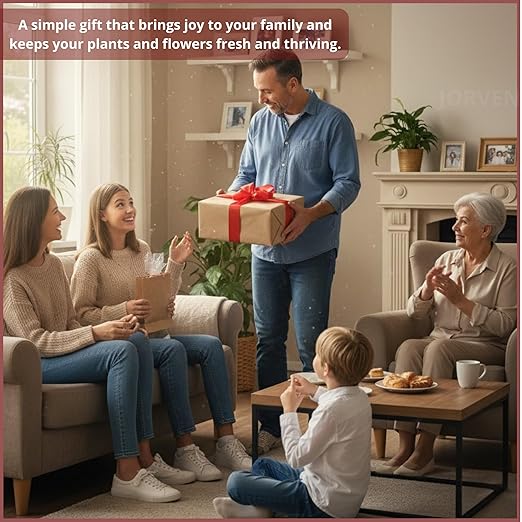 Premium Self Watering Globes, Set of 4 – XLarge 300 ml Automatic Hand-Blown Multicolored Glass Bulbs, Indoor/Outdoor Plant Waterer for Flower Pots & Garden Vacation Irrigation