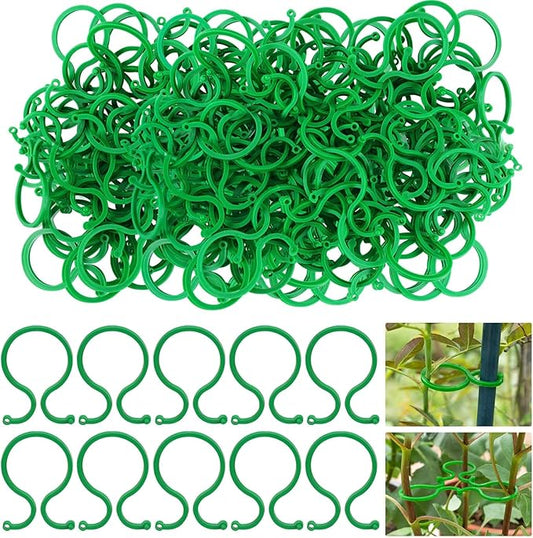 Hysagtek 100 Pcs Plant Clips for Climbing Plants Garden Clips Plant Support Clips for Tomato Gardening Clips Vegetable Clips for Support for Securing Plants