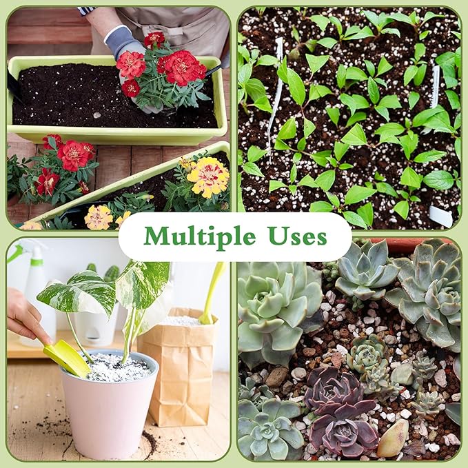 Perlite, 8QT Premium Organic Perlite for Plants, Enhances Soil Drainage and Aeration, Perfect Perlite for Plants Indoor & Outdoor, Horticultural Perlite for Gardening, Perfect for Potting Mixes