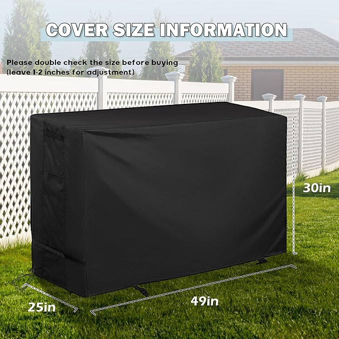 Outdoor Raised Garden Bed Cover for Best Choice Products 48 x 24 x 30 Inches Raised Garden Bed, Outdoor Planter Box Stand Cover for Mobile Elevated Wood Planter/Planting Bed