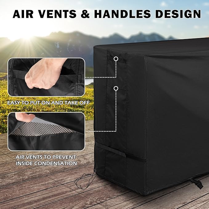 Outdoor Raised Garden Bed Cover for Best Choice Products 48 x 24 x 30 Inches Raised Garden Bed, Outdoor Planter Box Stand Cover for Mobile Elevated Wood Planter/Planting Bed
