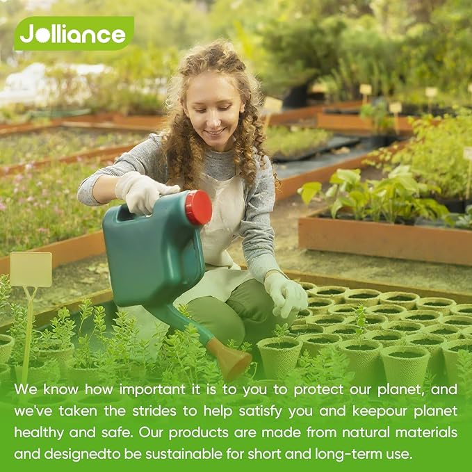 60 Pack 4 inch Peat Pots for Seeding with 60Pcs Plant Labels, Biodegradable Seed Starter Pots with Drainage Holes, Garden Germination Nursery Pots