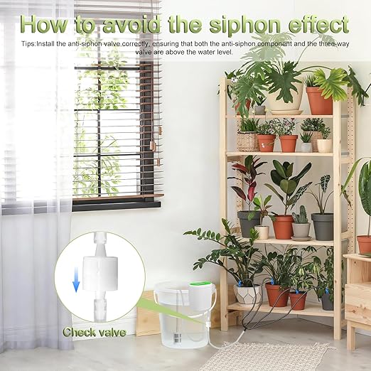 Automatic Plant Waterer Self Watering System - Drip Irrigation Kit with Programmable Timer, Water Up to 12 Potted Plants, Perfect for Indoor Gardens, Balconies & Outdoor Parks