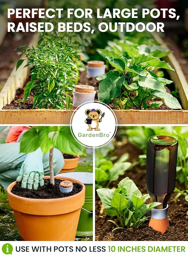 4 Pcs Ollas Terracotta Watering Pots Large - 14 Oz Self Watering Planter Insert Olla Watering System for 1-Week Easy to Refill - Clay Plant Watering Globes for Outdoor & Indoor Plants [4, Multicolor]