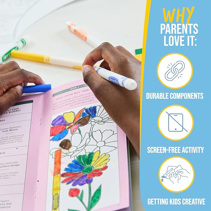 Garden Republic Jr Color and Plant Starter Grow Kit for Kids - Color & Plant Growing Kit for Kids