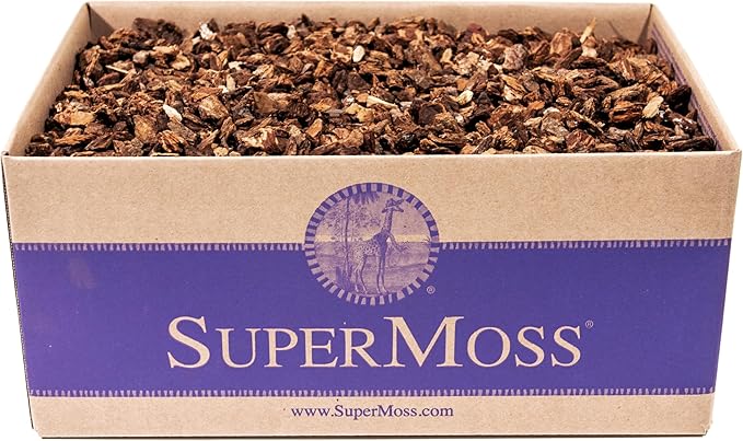 SuperMoss (23112) Orchid Potting Bark, 100% Natural Douglas Fir Bark, 3/4", 2 Cu. Ft.