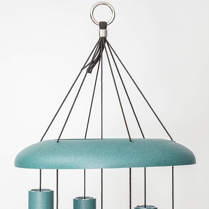 Corinthian Bells by Wind River - 44 inch Patina Green Wind Chime for Patio, Backyard, Garden, and Outdoor Decor (Aluminum Chime) Made in The USA