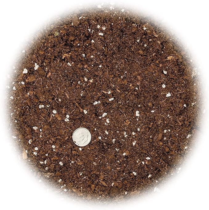 GARDENERA Premium Bamboo Potting Soil Mix - (4 Quart Bag)