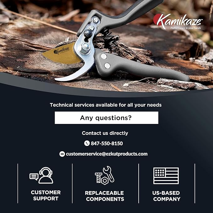 Heavy Duty Bypass Pruning Shears – Ergonomic Garden Pruners with Japanese SK-5 Steel, Low-Strain Design to Reduce Hand Fatigue, Professional Garden Shears & Clippers, Includes Free Protective Sheath