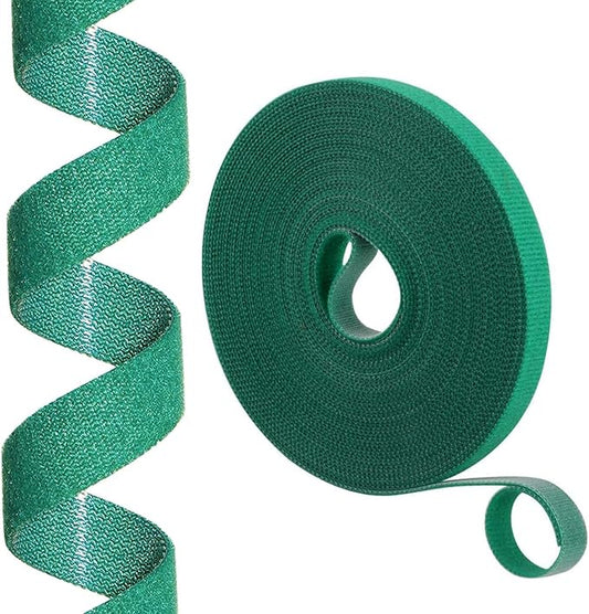 Plant Ties,Garden Tape for Plant,Reusable Adjustable Thicker Support for Growing Flowers,Tomato,Vines,Tree,Strong Grip,Tomato Vines Indoor Outdoor,65.6 ft x 0.47 Inch,1 roll