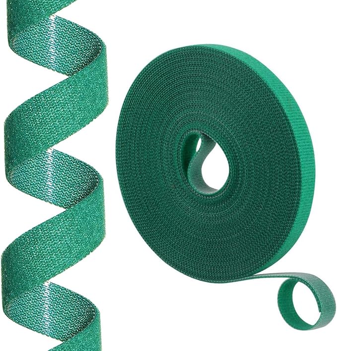 Plant Ties,Garden Tape for Plant,Reusable Adjustable Thicker Support for Growing Flowers,Tomato,Vines,Tree,Strong Grip,Tomato Vines Indoor Outdoor,16.4 ft x 0.47 Inch,1 roll