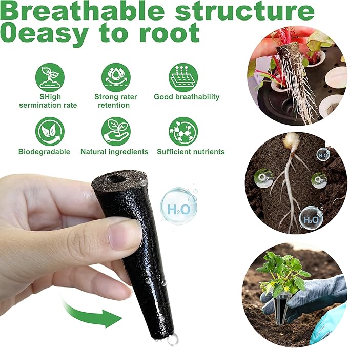 Grow Sponges 60 Pack, Hydroponics Replacement Root Growth Sponges Compatible with Aero Garden iDOO and Most Other Brands,Sponge for Hydroponic Indoor Garden System