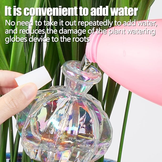 Self Watering Planter Insert. Plant Watering Devices. Plant Watering Bulbs. 3-PCS Plant Watering Globes. Rainbow Colors Cactus Shape Self Watering Globes Large. Plant Lover Gifts