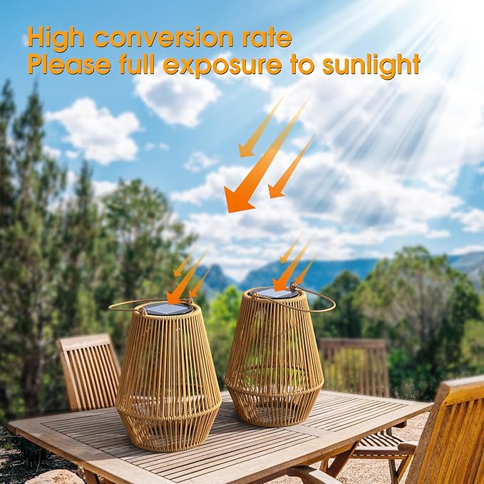 Solar Lanterns, KagoLing Solar Lanterns Outdoor Waterproof Hanging Solar Lights Outdoor Waterproof Solar Lamp Lights for Outside Garden,Yard,Patio,Porch,Trees,Lawn,Pathway Decor Gifts for Women Mom