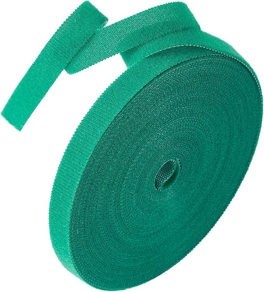 Tangyinrd 1 roll Garden Tie Green Tape Twist Ties for Plants Tomato Plant Support for Effective Growing for Climbing Plants,Reusable Adjustable Garden Plant Ties Gardening Strap