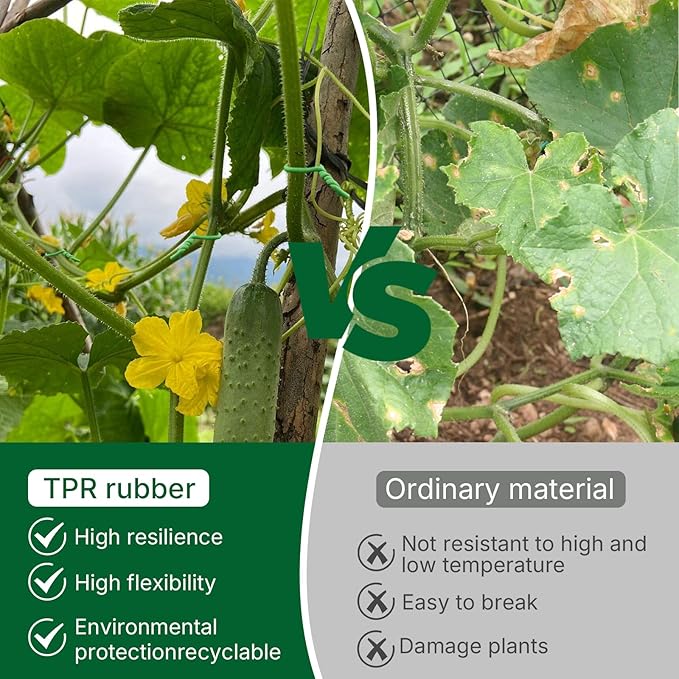 NanWantee 100 Feet Green Soft Plant Tie - 2.5mm Flexible Twist Garden Wire for Climbing Plants, Tomatoes, Bonsai & Office/Home Organizing