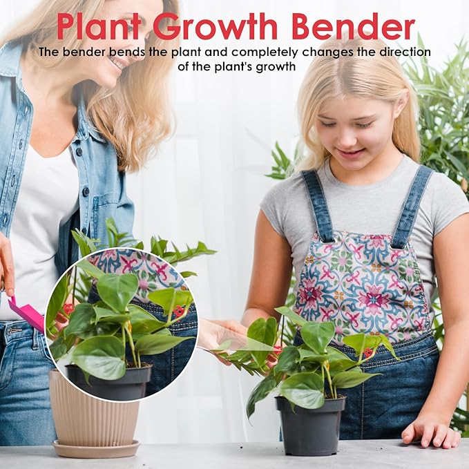 TNJPSEK 100 Pcs Plant LST Cilps, Low-Stress Plant Training Clips, Reusable 90-Degree Bendable Clips to Bend for Tomatoes Cucumbers Beans Climbing Plants in Indoor Outdoor Gardens (Red & White)