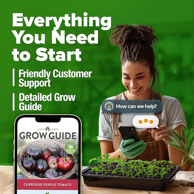 HOME GROWN Non GMO Cherokee Purple Tomato Seeds 1 Pack (Solanum lycopersicum) - 106 Seeds, Tomato for Planting - Heirloom Vegetable Seeds with High Germination Rate