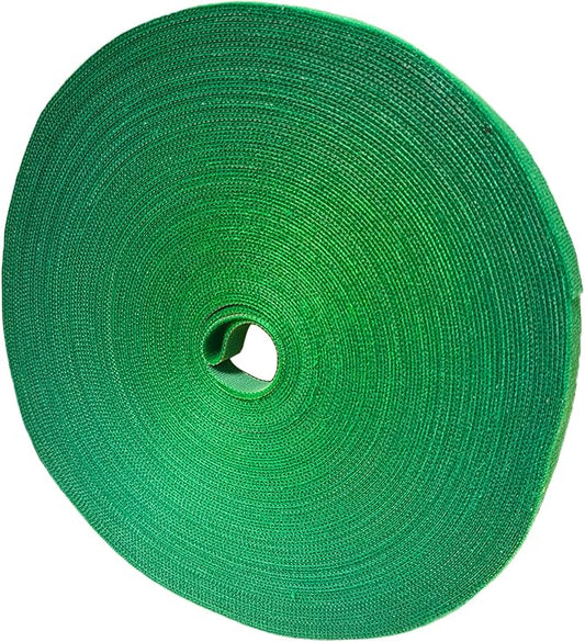 plantactic Garden Tie Green Tape, Plant Supports, Gentle On Plants (98.4ft × 0.6 inch, 1 roll, Green)