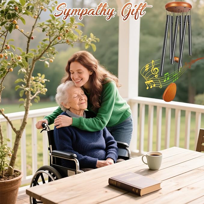 Winzwon Wind Chimes for Outside House Warming Gifts for Women, New Home Gift Men, Outdoor Gifts for Neighbor Hotness Parents Garden Aluminum Hanging Metal Windchimes Outdoors for Patio Porch Yard