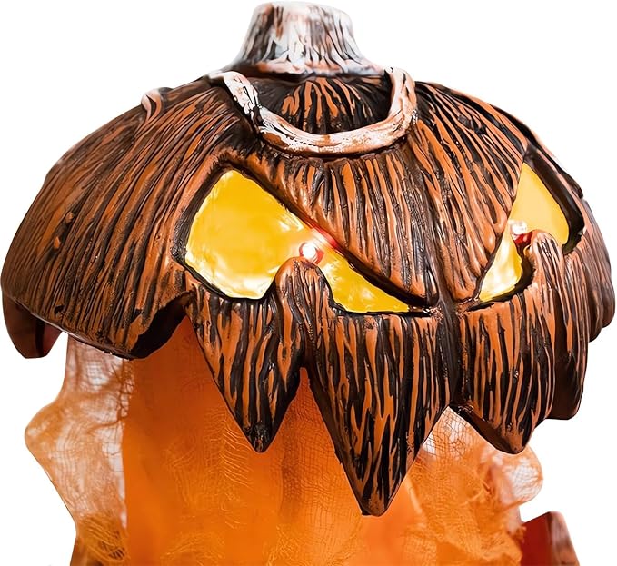Halloween Gourdo Pumpkin Lighting - 2023 New Gourdo Jack-O-Lantern Decor, Mouth Open Halloween Pumpkin Lights Indoor ＆ Outdoor Scary Decorations, Vintage Halloweens Decor for Bedroom Yard Party