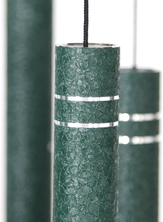 Arabesque by Wind River - 50 inch Emerald Wind Chime for Patio, Backyard, Garden, and Outdoor décor (Aluminum Chime) Made in The USA