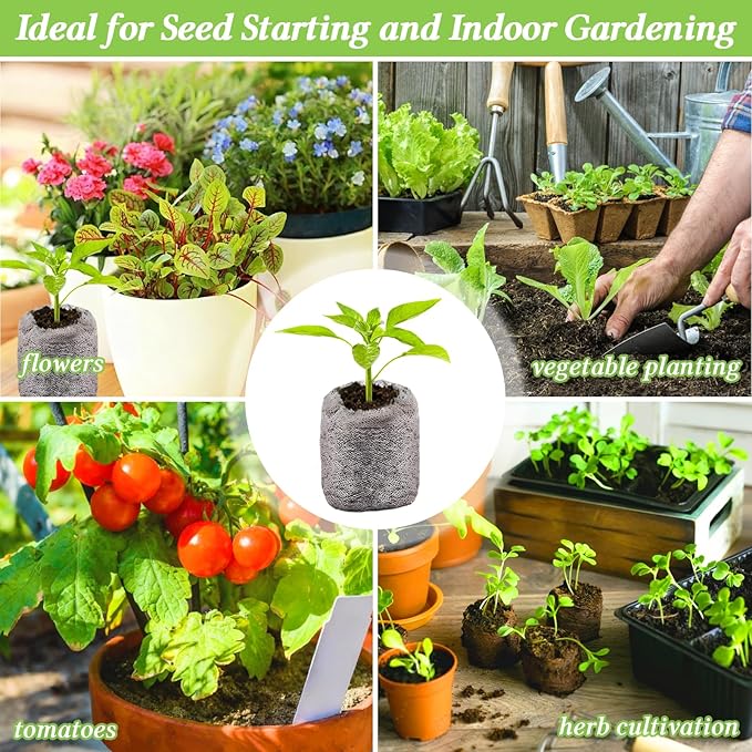 Legigo 50 PCS 30mm Peat Pellets Seed Starter Soil, Compressed Seed Starting Pods Plant Starter Soil Pods Plugs for Seedlings, Peat Pods for Starting Seeds, Herbs Tomatoes Flowers and Vegetables