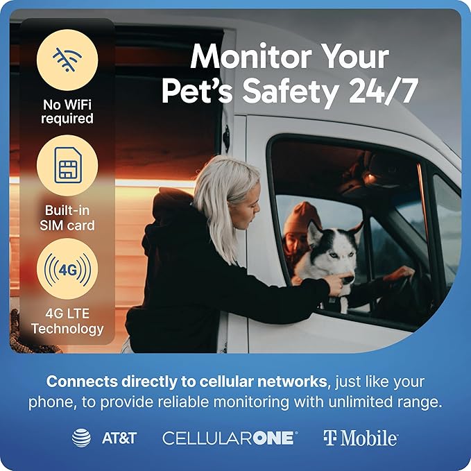 Necto Cellular Temperature Monitor - Remote Power Failure Alarm & Humidity Sensor with Unlimited Alerts. Temp Monitoring System for RV Pet Safety, Vacation Home, Server Room. No Fees or WiFi Required
