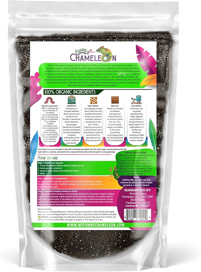 Organic Seed Starter Soil – Seed Starting Mix with Mycorrhizal Fungi – Natural Root Stimulator – Potting Soil for Vegetables and Herbs (1 Quart)