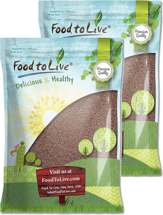 Food to Live Broccoli Seeds for Sprouting, 18 Pounds – Vegan, Kosher, Sirtfood, Bulk. Rich in Sulforaphane, Vitamin C, Vitamin A. Great for Growing Sprouts, Microgreens. High Germination Rate