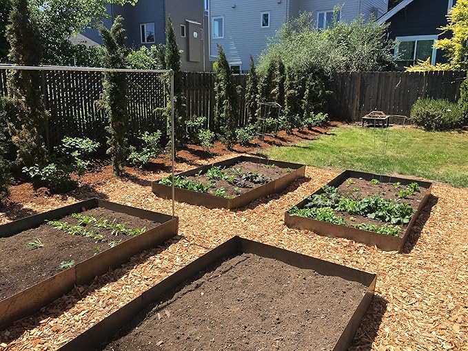 Edge Right - Raised Garden Bed Kit - COR-Ten Steel (14" COR-Ten Steel, 2 FT x 2 FT)