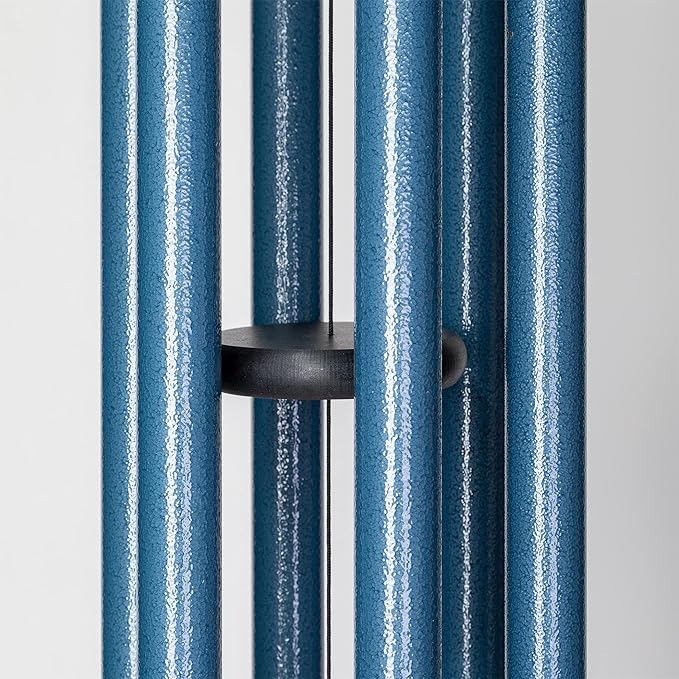 Corinthian Bells by Wind River – 44 inch Sky Blue Wind Chime for Patio, Backyard, Garden, and Outdoor Decor (Aluminum Chime) Made in The USA
