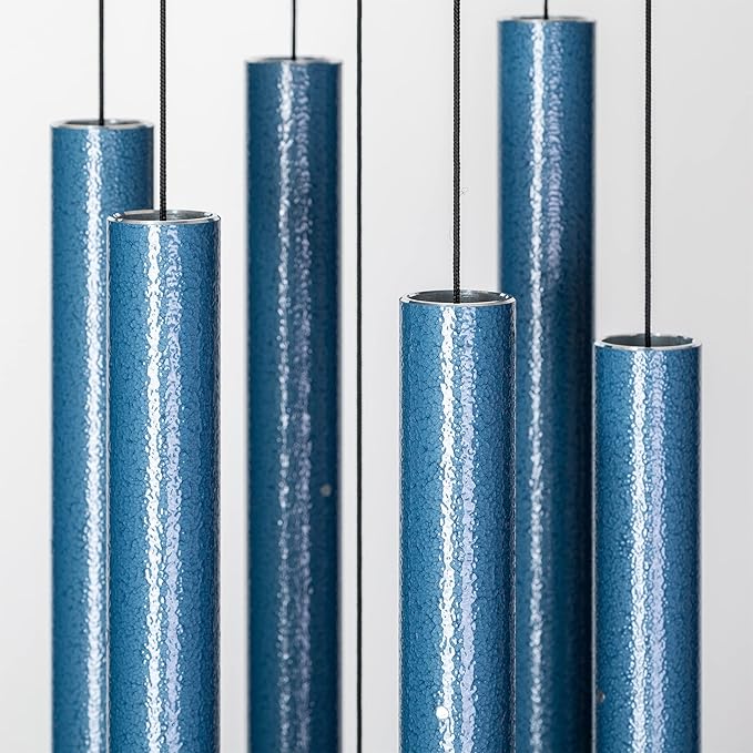 Corinthian Bells by Wind River – 44 inch Sky Blue Wind Chime for Patio, Backyard, Garden, and Outdoor Decor (Aluminum Chime) Made in The USA