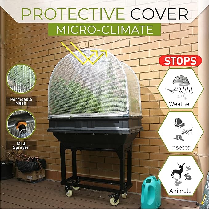 Vegepod - Raised Garden Bed - Self Watering Container Garden Kit with Protective Cover, Easily Elevated to Waist Height, 5 Years Warranty (Small)