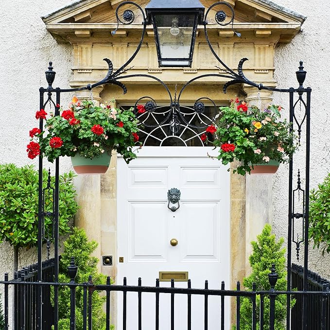 3 Pack 8/10/12 Inch Hanging Planters for Indoor Plants with Self-Watering Includes Hanging Pots for Plants, Outdoor Hanging Flower Pots with Drainage, and 2 Types of Hanging Baskets Hangers (Green)