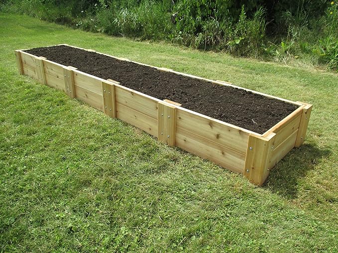 Infinite Cedar Premium Cedar Raised Garden Bed (2' x 10' x 11" H)