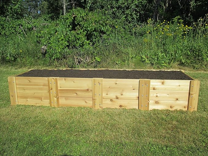 Infinite Cedar Premium Cedar Raised Garden Bed (2' x 8' x 16.5" H)