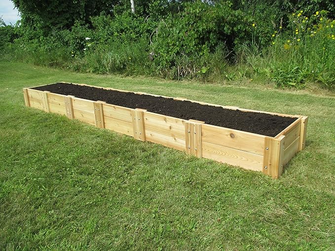 Infinite Cedar Premium Cedar Raised Garden Bed (2' x 12' x 11" H)