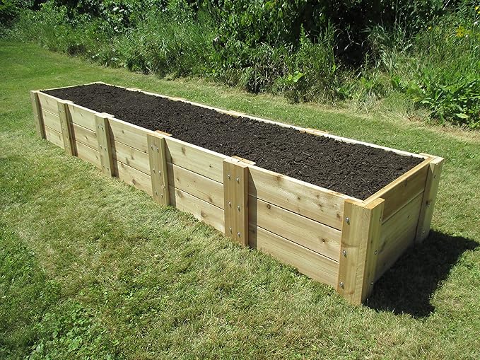 Infinite Cedar Premium Cedar Raised Garden Bed (2' x 10' x 16.5" H)