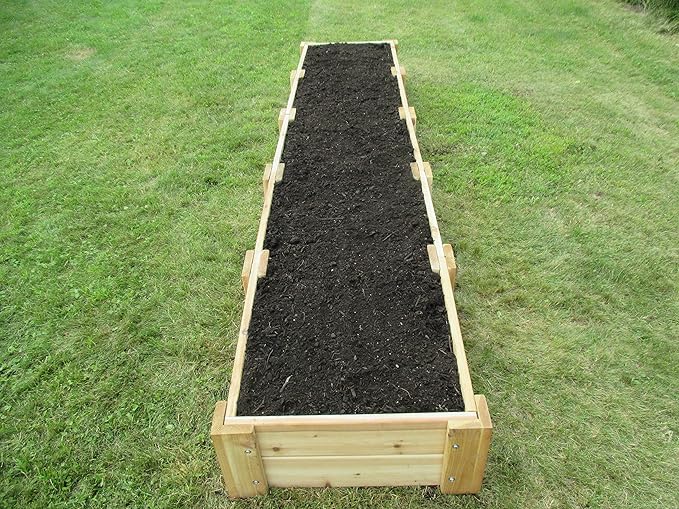 Infinite Cedar Premium Cedar Raised Garden Bed (2' x 10' x 11" H)