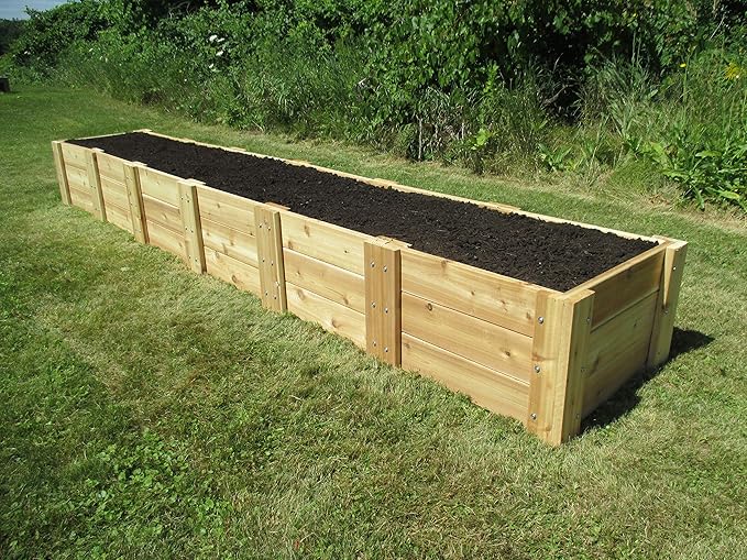 Infinite Cedar Premium Cedar Raised Garden Bed (2' x 12' x 16.5" H)