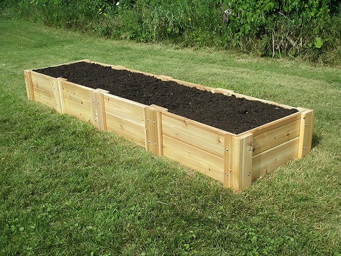 Infinite Cedar Premium Cedar Raised Garden Bed (2' x 8' x 11" H)
