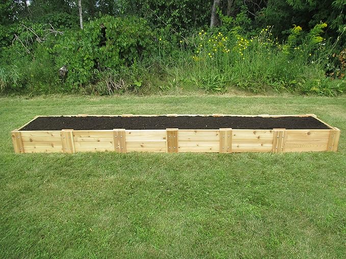 Infinite Cedar Premium Cedar Raised Garden Bed (2' x 12' x 11" H)