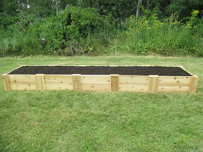 Infinite Cedar Premium Cedar Raised Garden Bed (2' x 10' x 11" H)